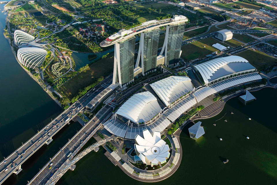 Смотровая площадка SkyPark в Marina Bay Sands